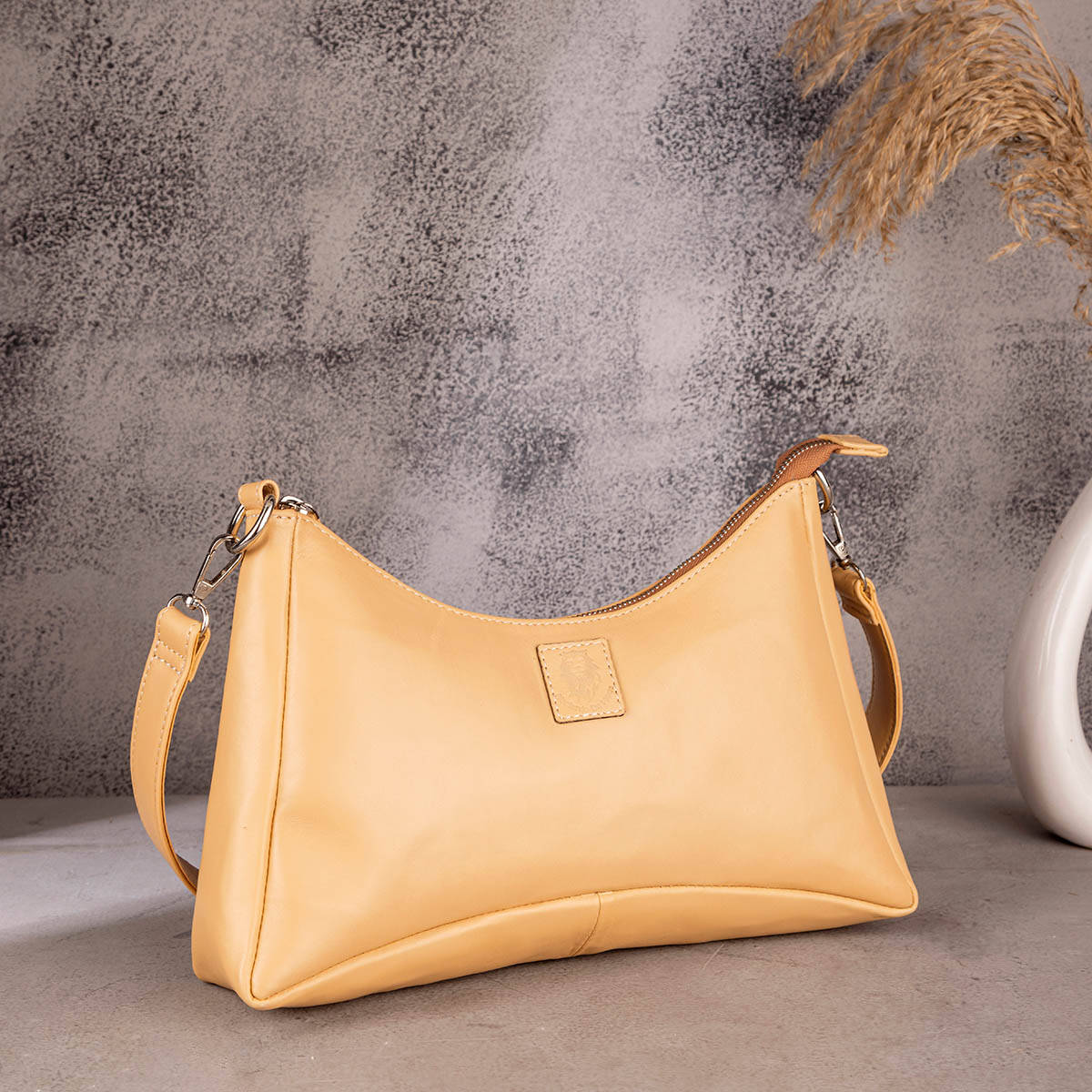 ABELARDO DE MODA Maria Bag - Beige Hobo Bag