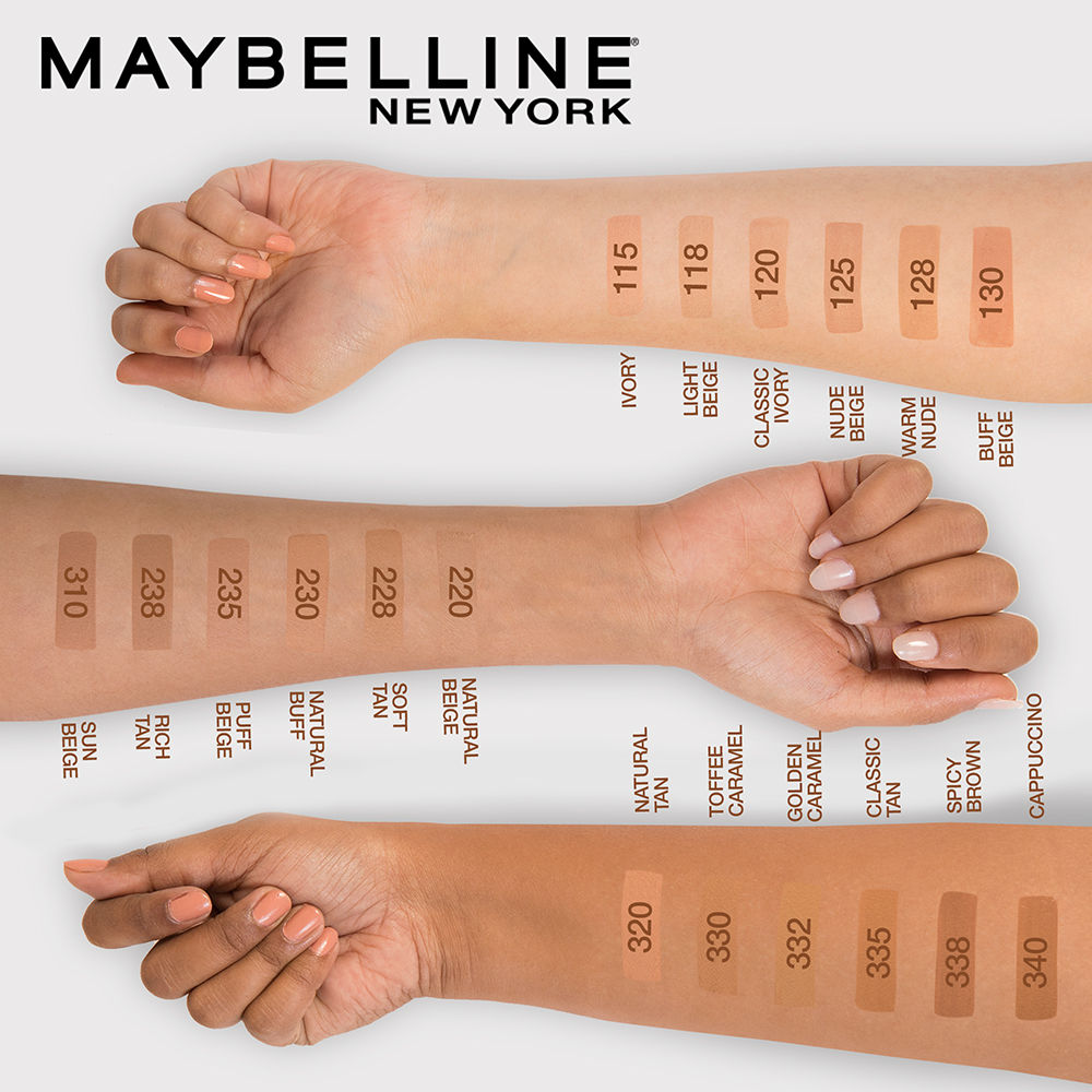 Maybelline New York Fit Me Matte+Poreless Liquid Foundation 16H Oil ...