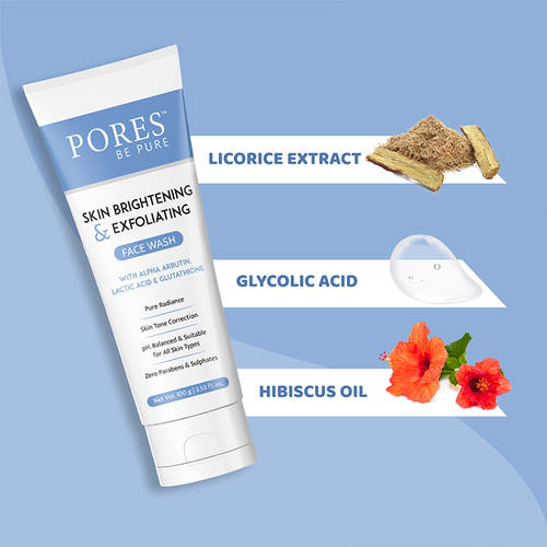 glutathione for pores Buy Be Pure Skin Brightening & Exfoliating Face Wash With Online DermaRizz White Soft Paraffin