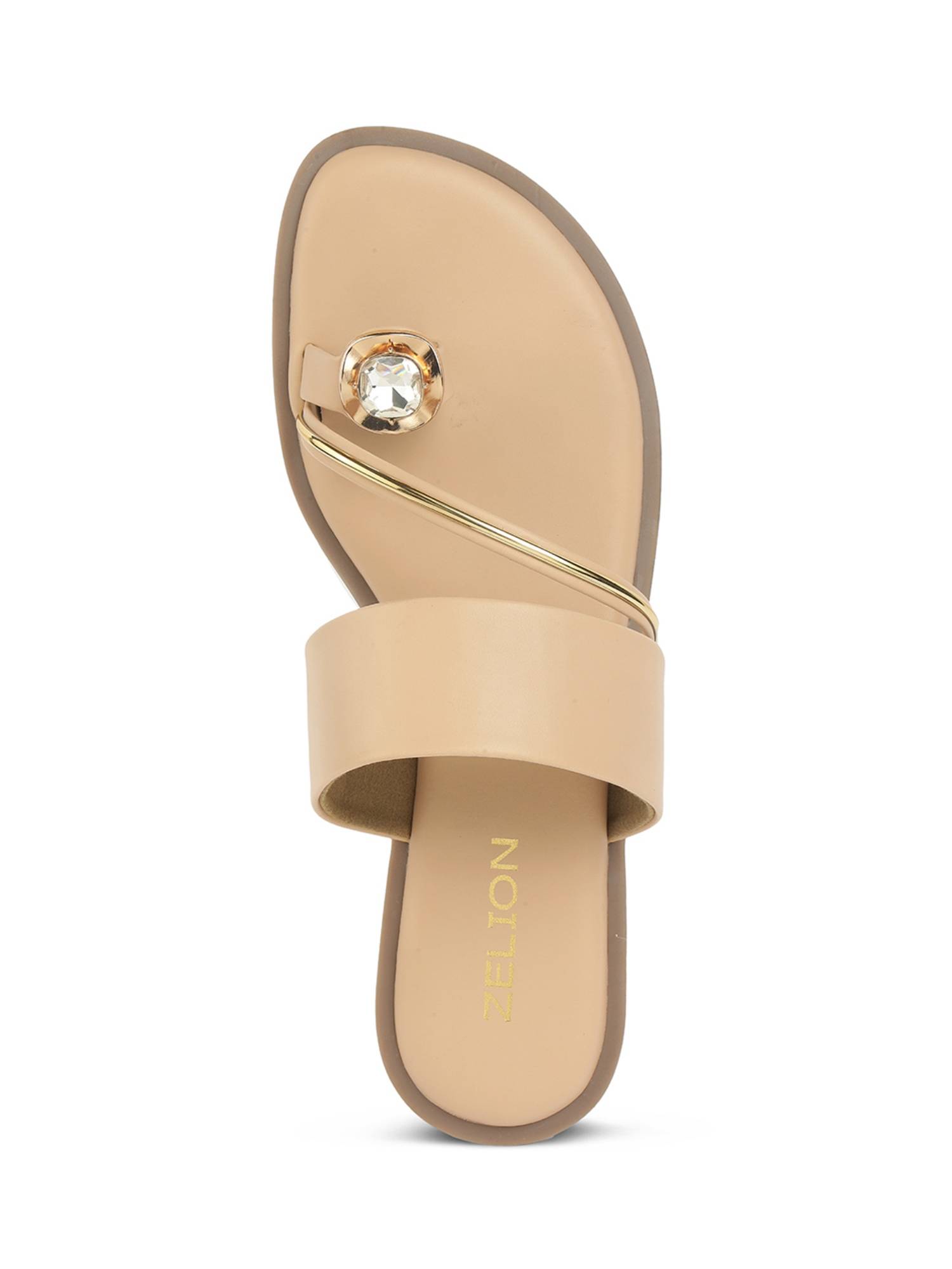 Buy ZELION Women Beige Synthetic Sandals Online