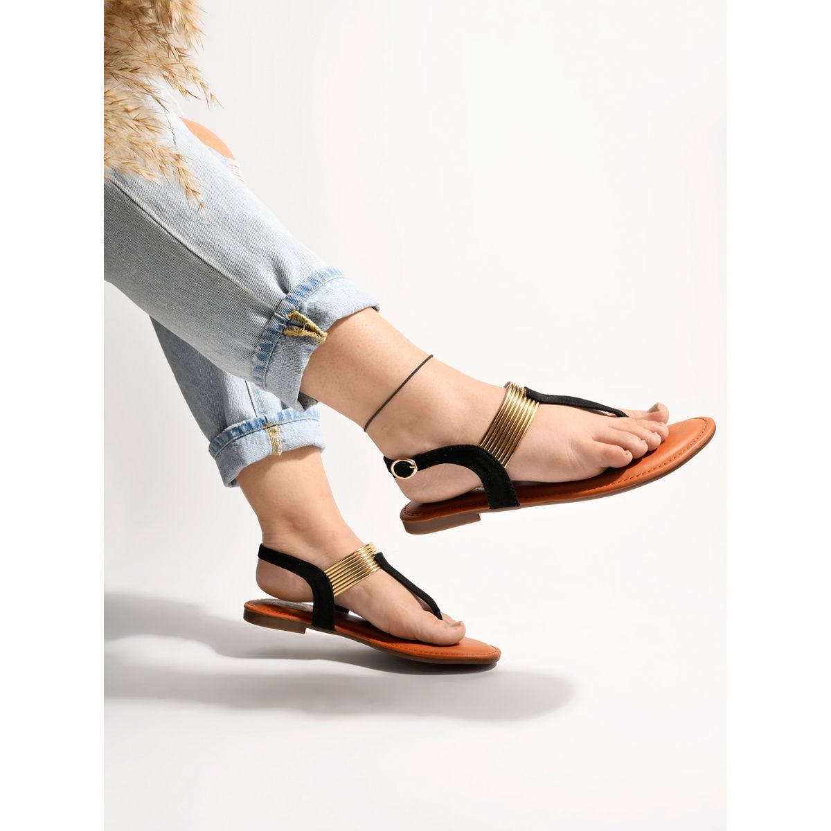 Flat sandals for girls online Clearance