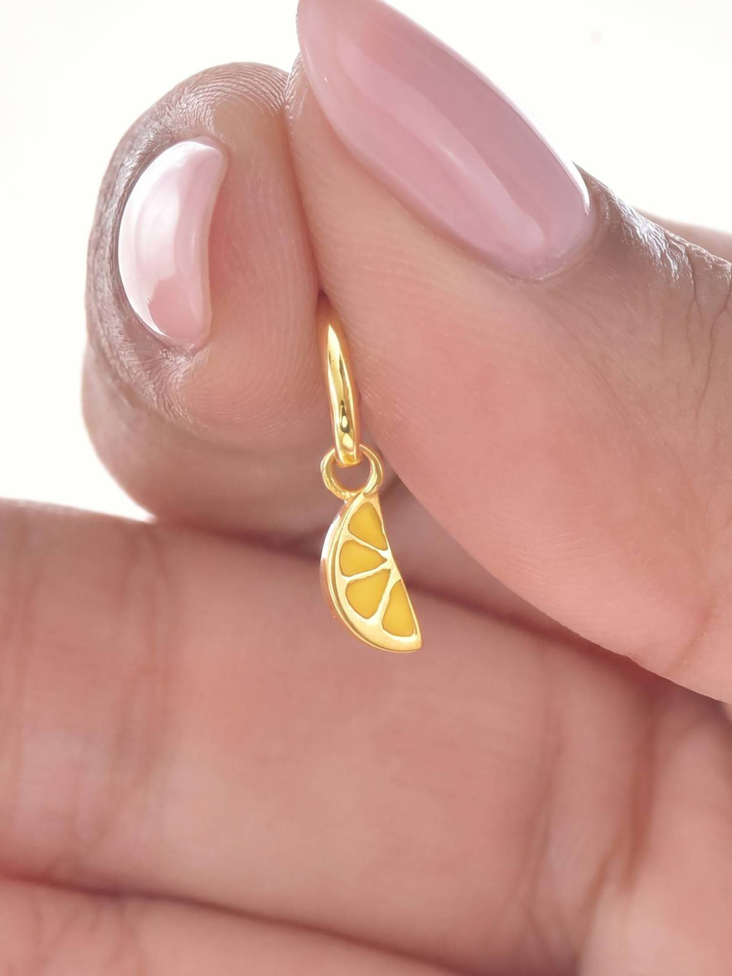 Nishani 925 Silver Lemon Charm