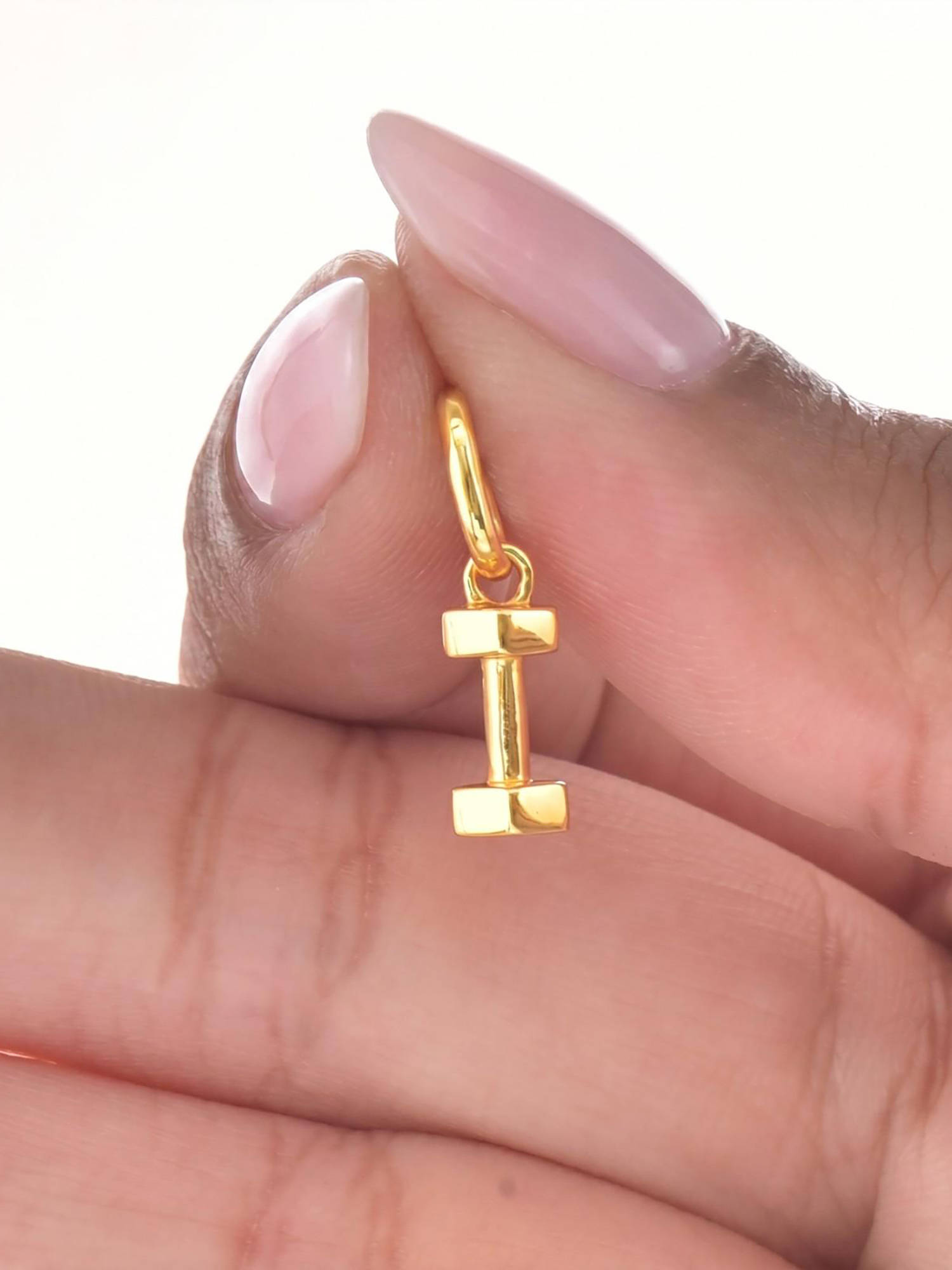 Nishani 925 Silver Dumbbell Charm