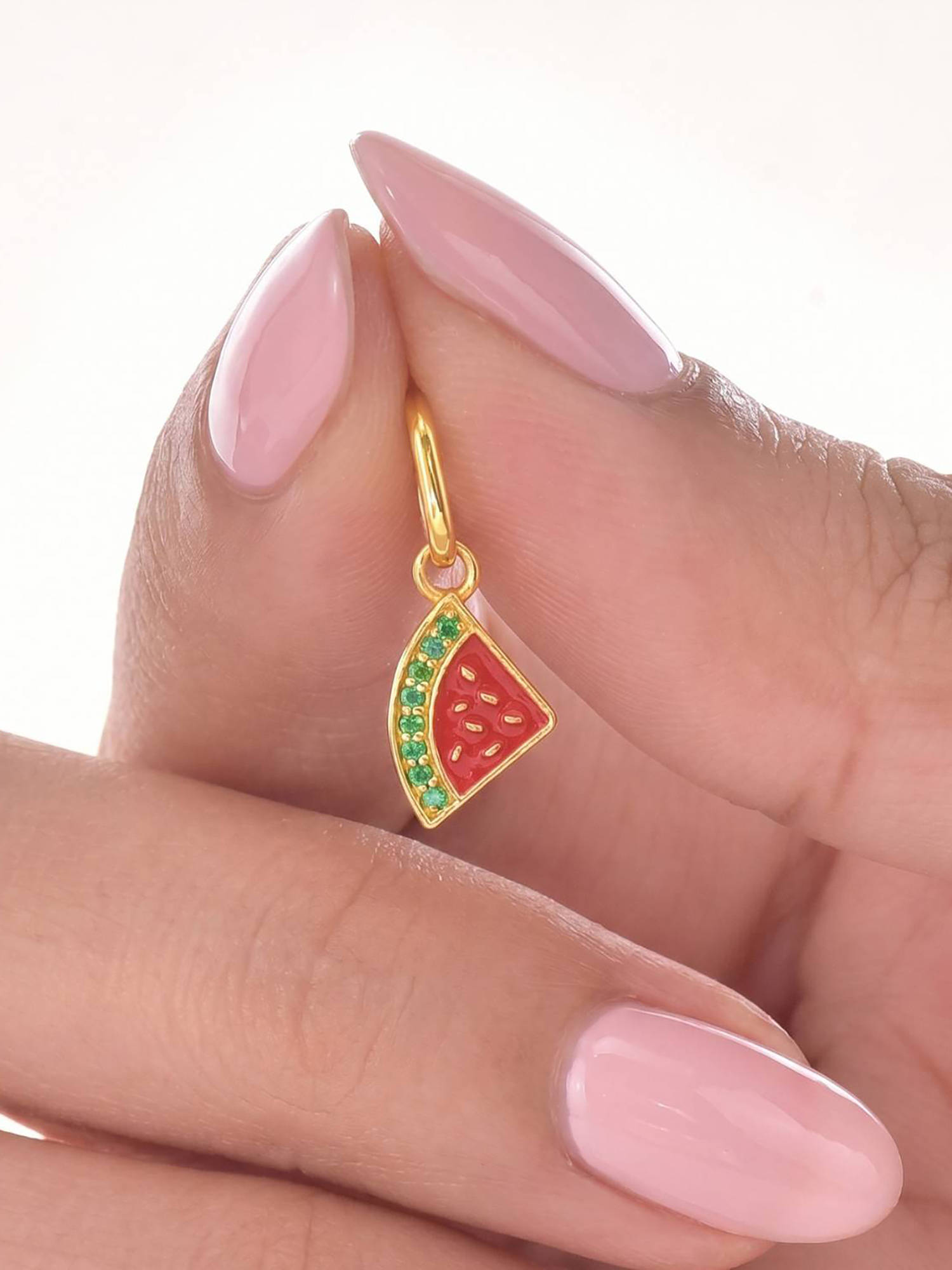 Nishani 925 Silver Watermelon Charm