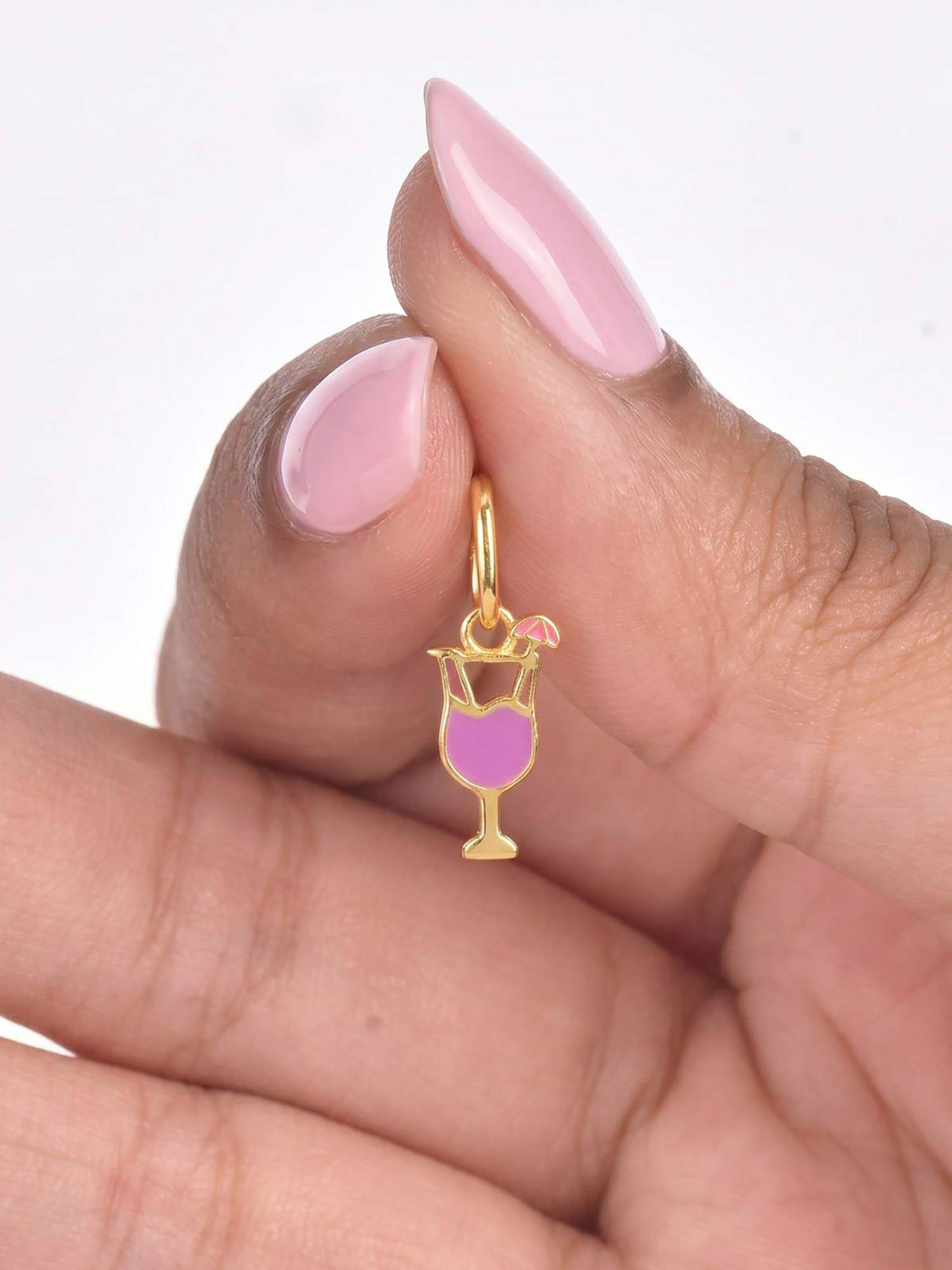 Nishani 925 Silver Wine Glass Charm