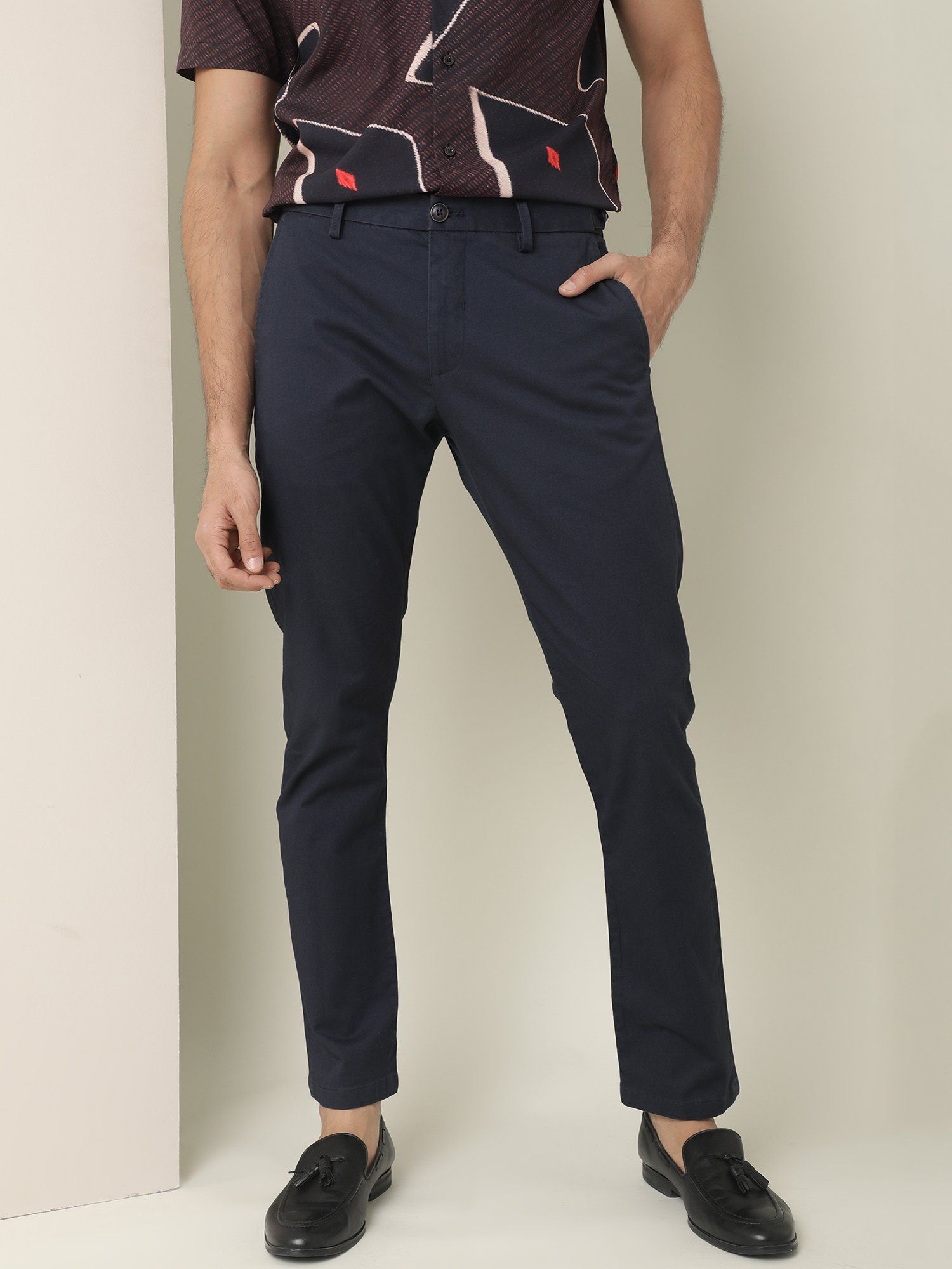 Charwell Skinny-Leg Trousers Navy Super Stretch - Welcome to the Fold LTD