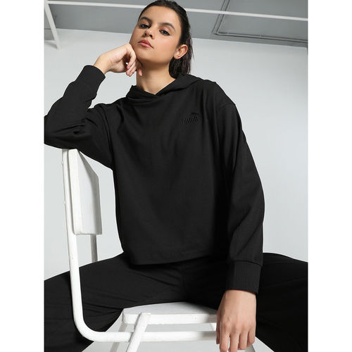 Buy Puma Ess Elevated Hoodie Women's Black Hoodies Online
