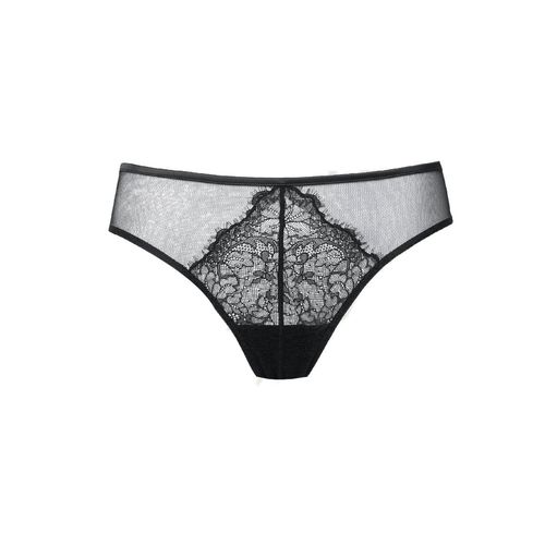 YAMAMAY Lace Pattern POLESTER G-String Shaped French Knickers for Women  Black