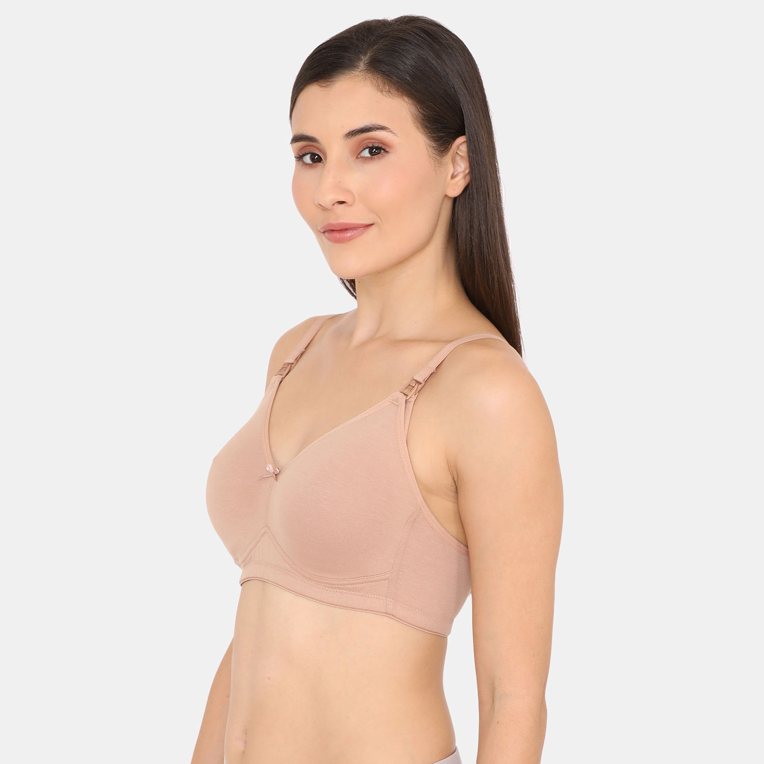 Zivame Double Layered Wirefree Maternity Nursing Bra Roebuck Buy