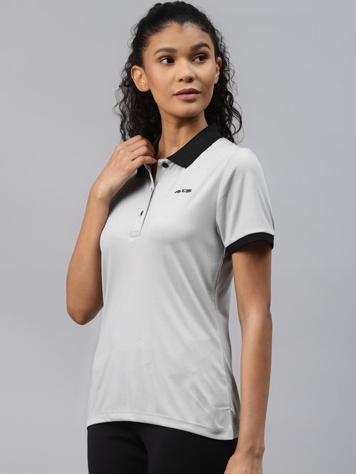 Buy Alcis Women Solid Slim Fit T-Shirt online