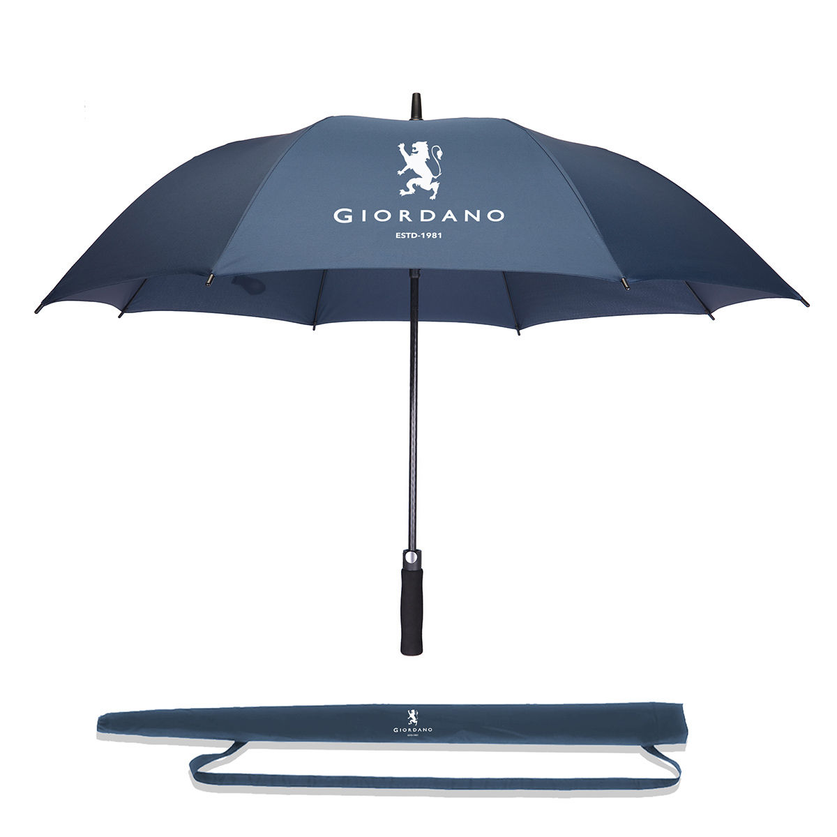 Giordano Automatic Unisex Umbrella for UV Protection Monsoon Rainy & Sun - Navy Blue
