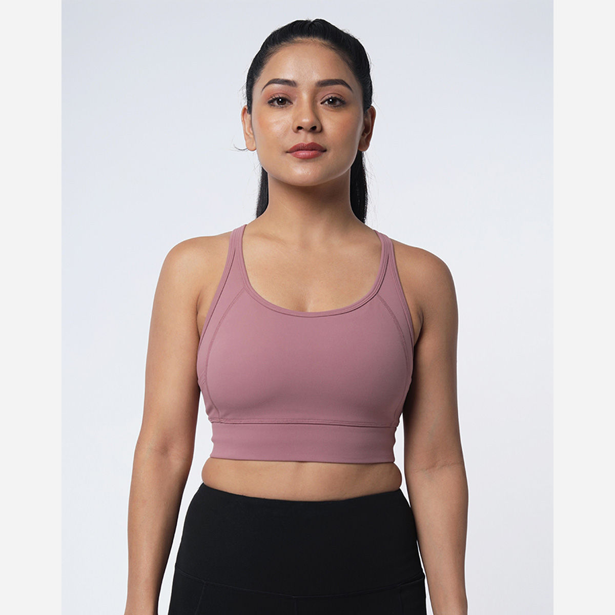Women Burgundy Crisscross Sports Bra Buy Women