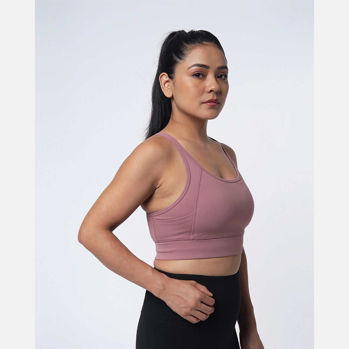 BlissClub Women Burgundy Criss-cross Sports Bra: Buy BlissClub Women ...