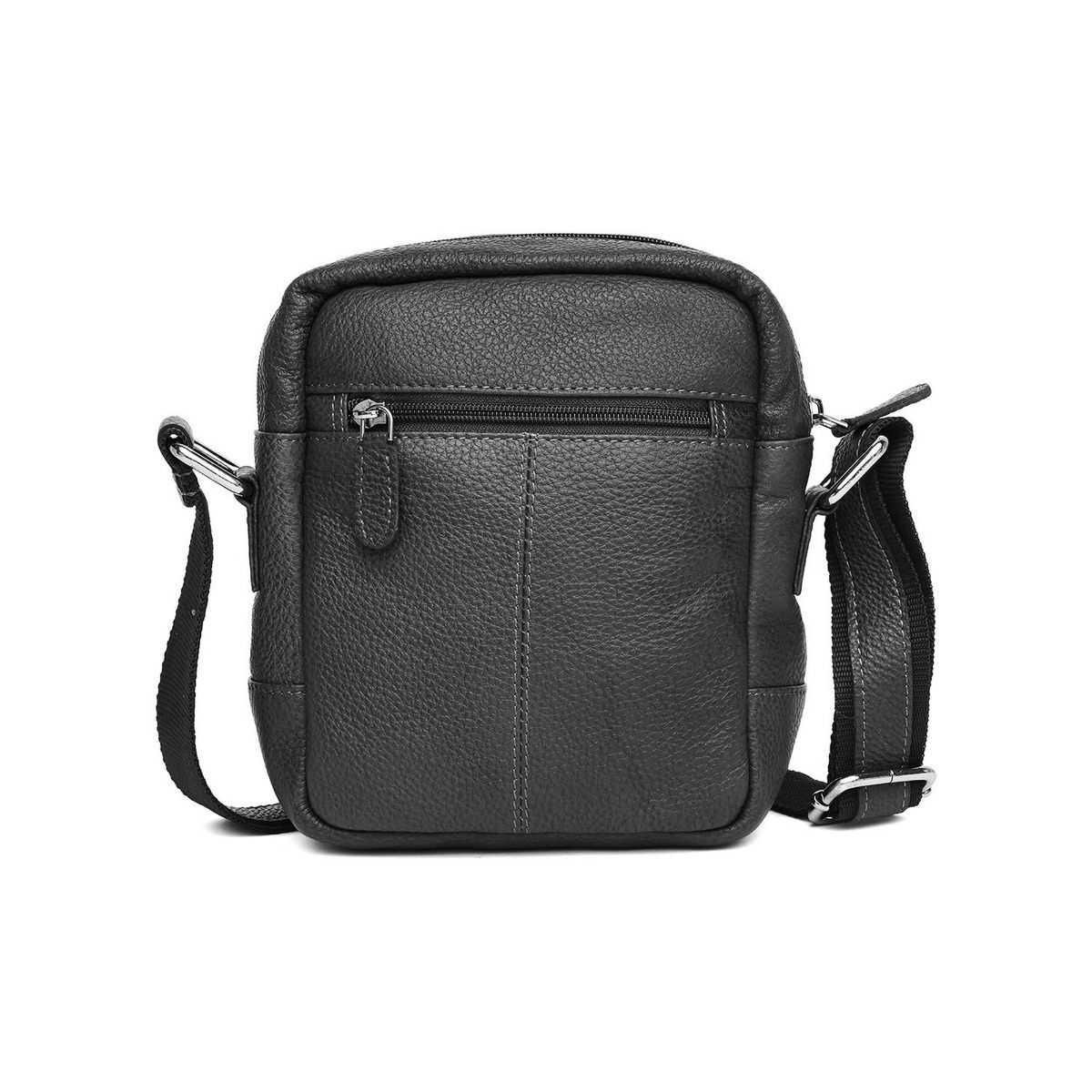 WILDHORN Classic Genuine Leather Black Solid Sling Bag for Men: Buy ...