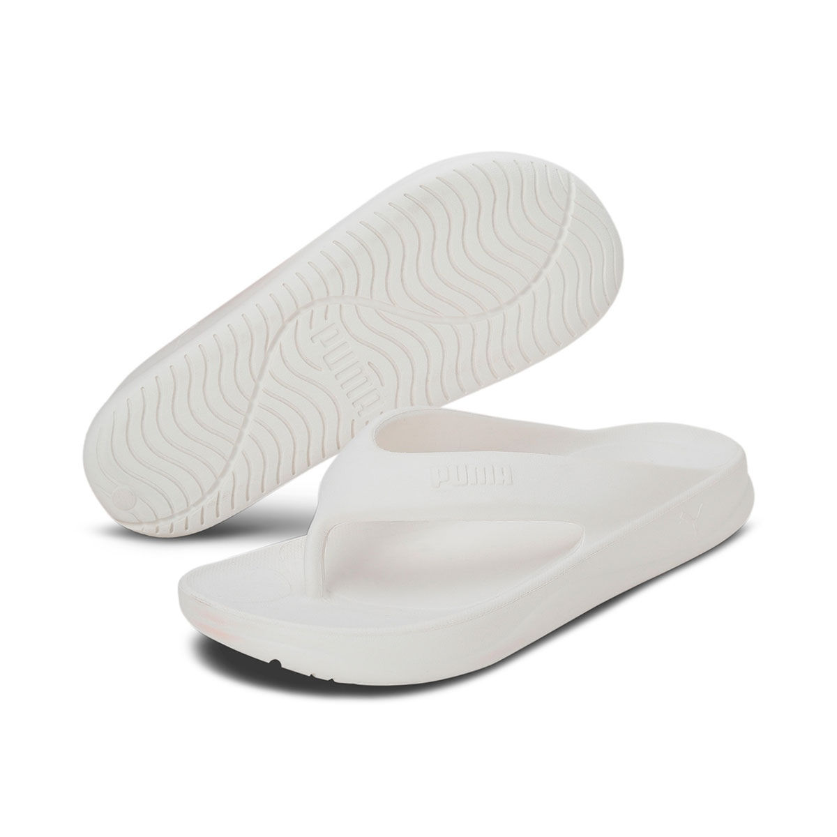 Puma flip outlet flops white