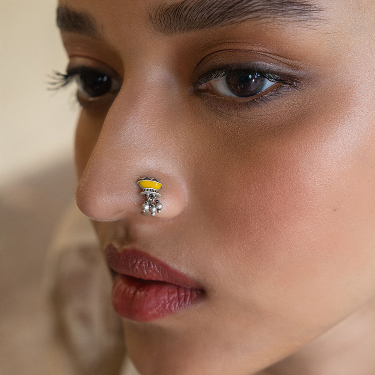 Full Moon Diamond Nose Pin | Stunning Nose Pin Designs | CaratLane