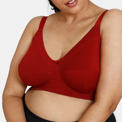Buy Zivame Double Layered Non-Wired Full Coverage Bra Sundried