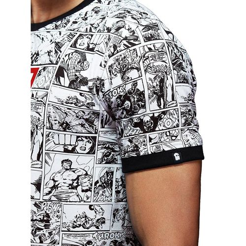 The Souled Store Men Official Marvel Comic Strip Multi T-shirts: Buy The Souled Store Men Official Marvel Comic Strip Multi T-shirts Online at Best Price in India NykaaMan