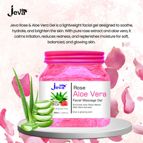 Buy Jeva Rose and Aloe Vera Facial Massage Gel Soothing and Hydrating Gel  for Radiant Skin Online