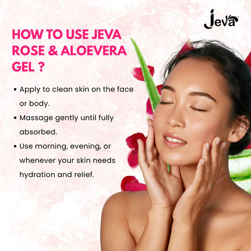 Buy Jeva Rose and Aloe Vera Facial Massage Gel Soothing and Hydrating Gel  for Radiant Skin Online