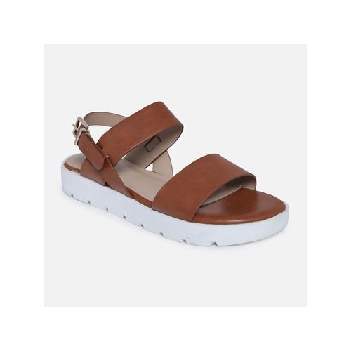 Aldo Solid Brown Sandals (UK 2)