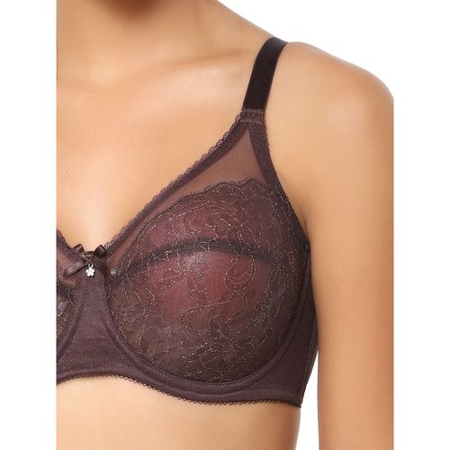 Wacoal Retro Chic Non-Padded Wired Full Coverage Full Support Everyday  Comfort Bra - Brown (40D)