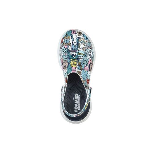SKECHERS Go Walk Dog Lover Navy Foamies Sandals (UK 2)