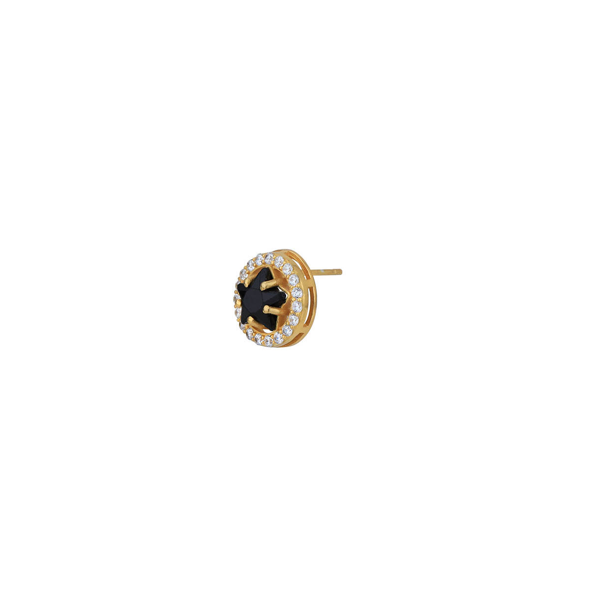 Buy Carlton London 18Kt Gold Plated with Cz Star Stud Earring for Women ...