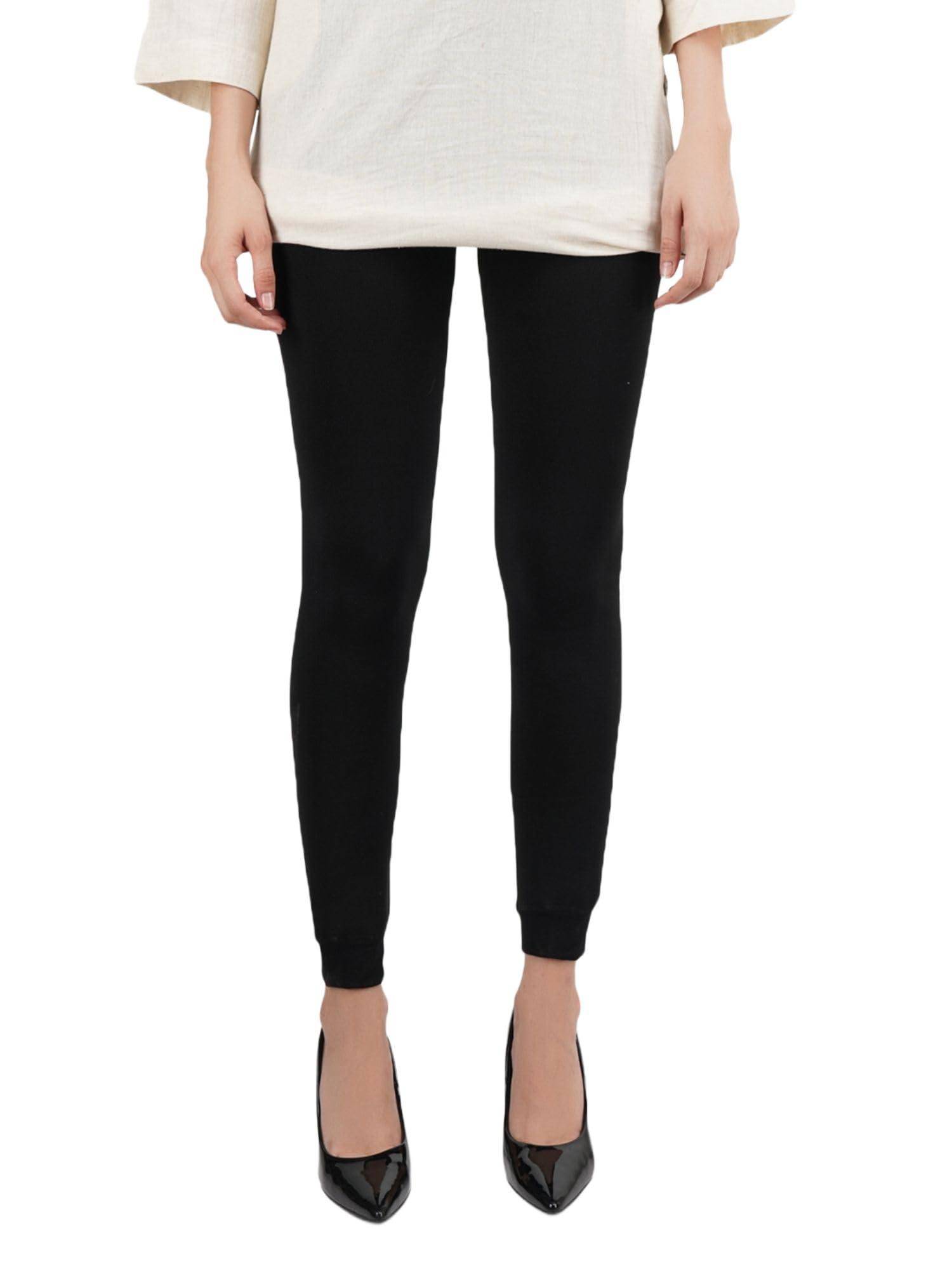 NEXT2SKIN Women's Warm Fur Black Leggings (M-XL )