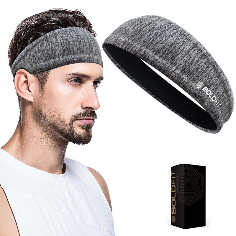 Boldfit Sports Headband For Long Hair Black & Grey Buy Boldfit