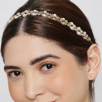 Yellow Chimes Head Chain for Women Traditional Headband Gold