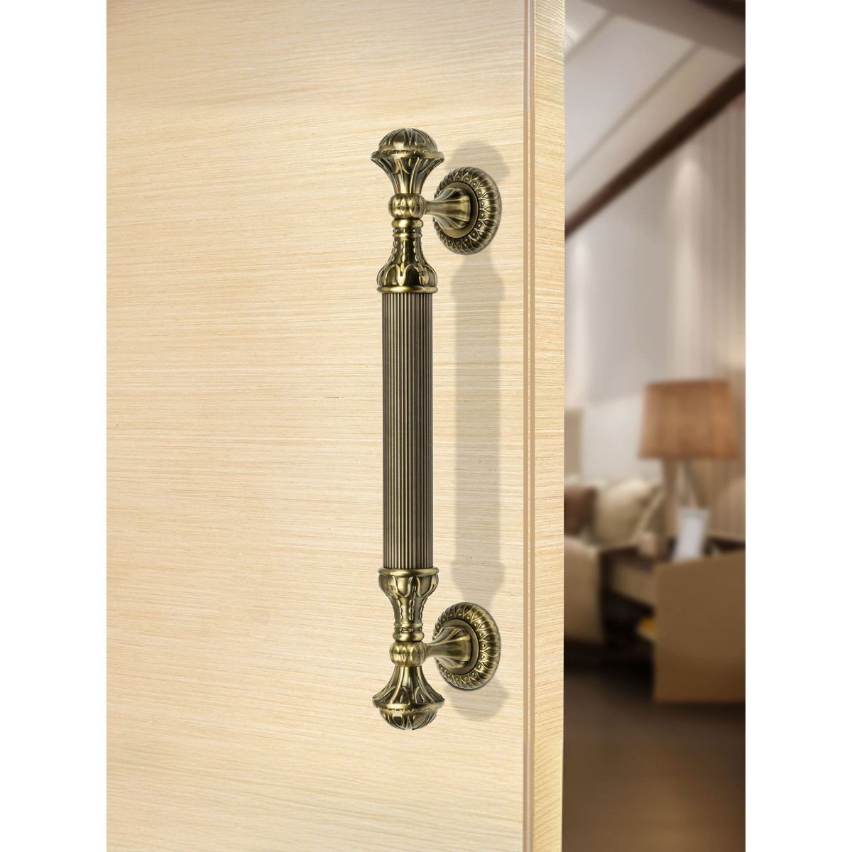 Buy Plantex Heavy Duty Main Door Handle (320-Brass Antique Finish