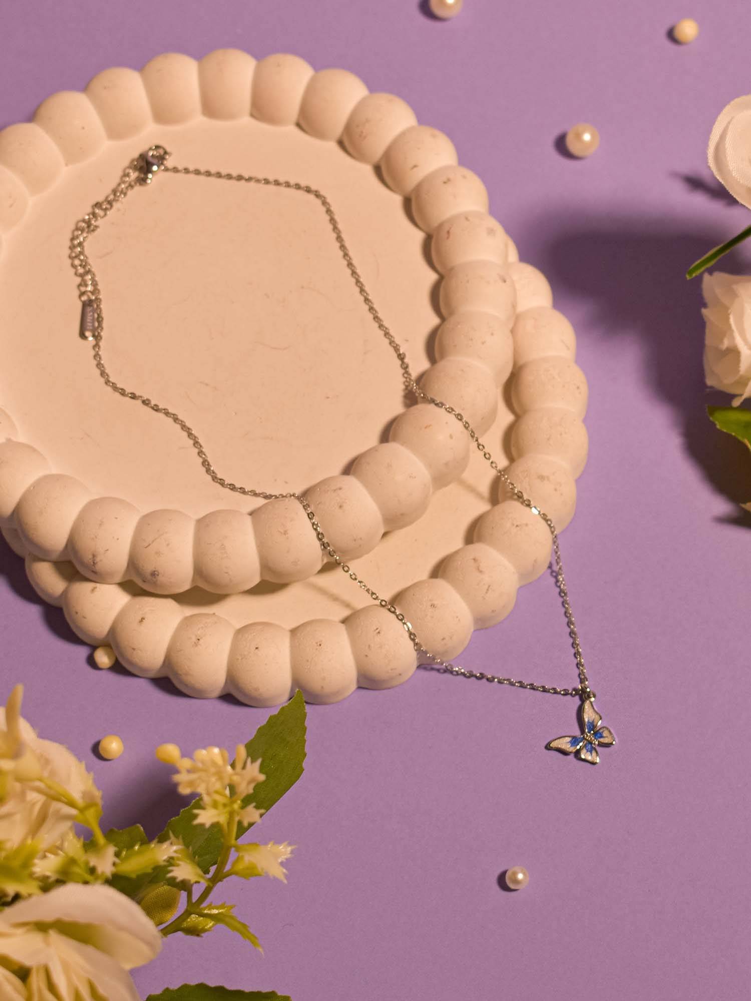 Salty Women Multi-Color Sky Butterfly Necklace