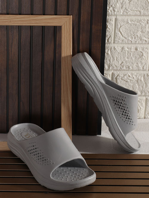 Buy Carlton London Men Perforated Comfort Slides Online