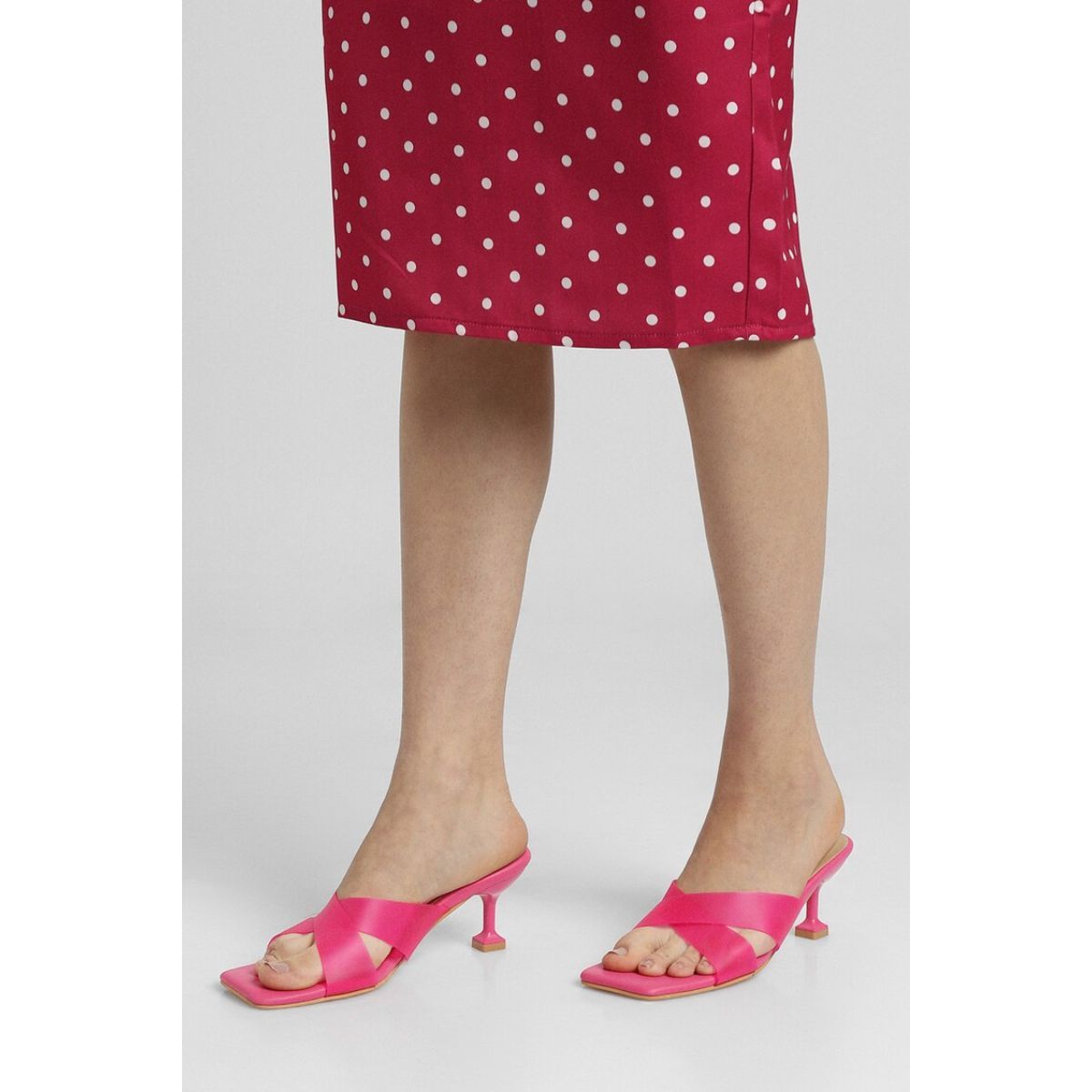 Forever 21 Pink Solid Heels Buy Forever 21 Pink Solid Heels Online at