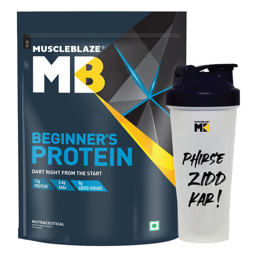 Buy MuscleBlaze Beginner's Whey Protein With Shaker Chocolate Online