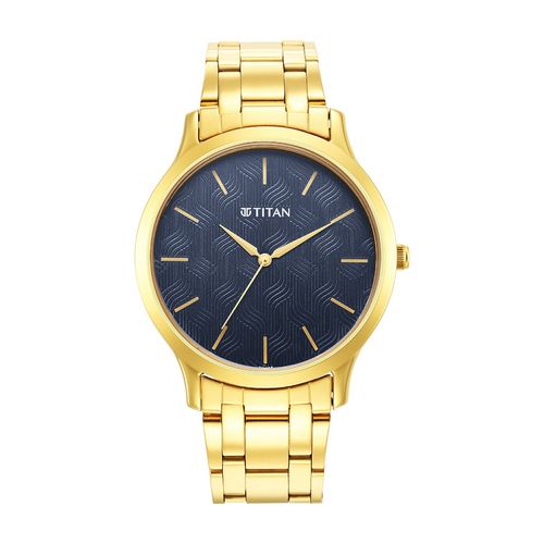 Titan Karishma Radiance 1825Ym05 Blue Dial Analog Watch for Men - Main Image