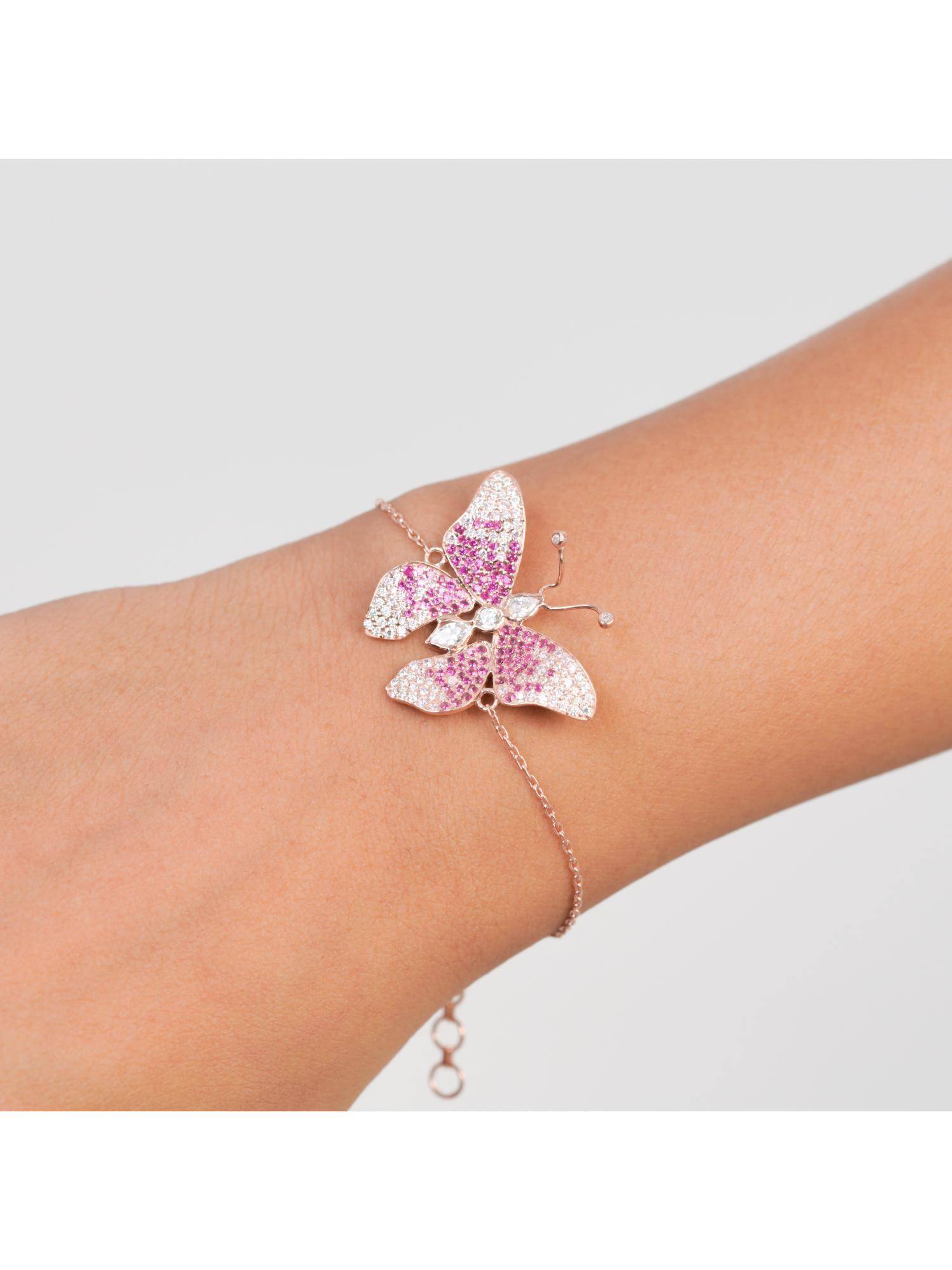 Buy KIORAH Women 925 Sterling Silver Rose Gold Plated Pink 