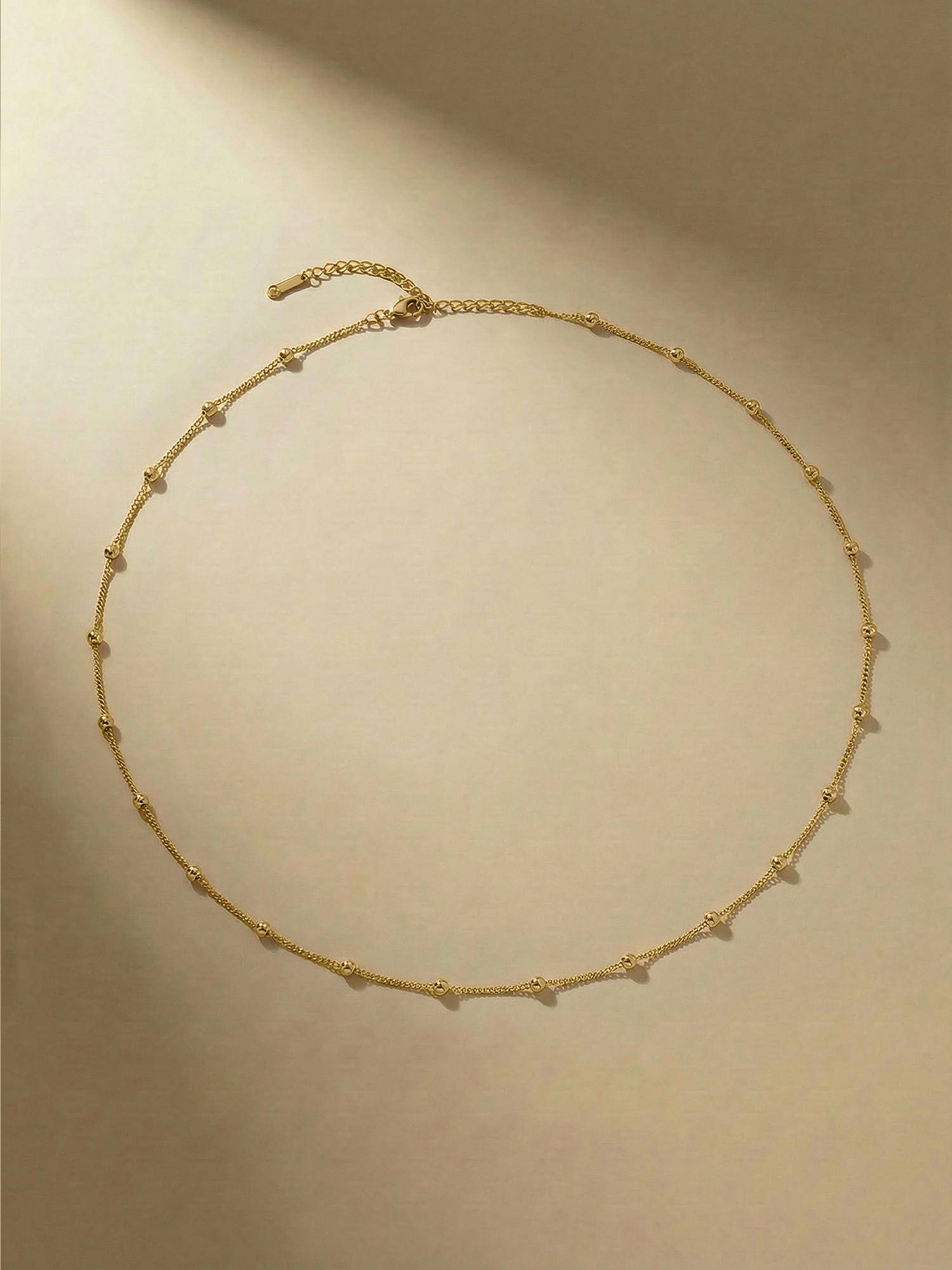 Palmonas Women 18K Gold Bead Accent Waist Chain