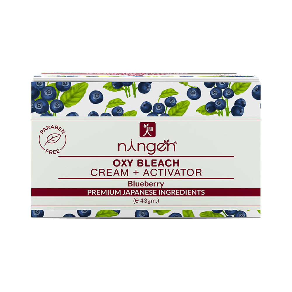 Buy Ningen Oxy Bleach Cream + Activator Blueberry Online