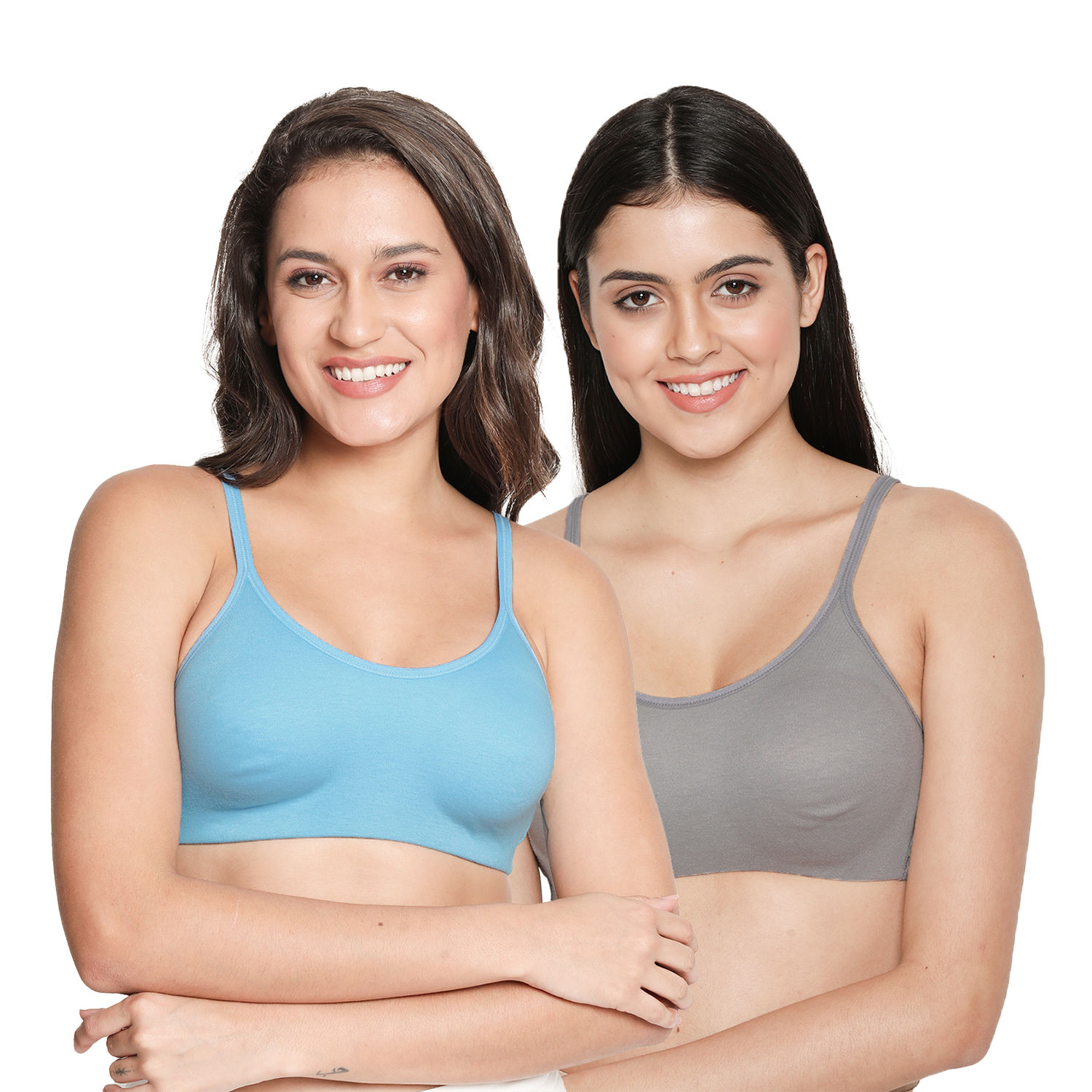 Buy Shyaway Susie Everyday Wirefree Full Coverage Non-Padded Moulded Bra  -(Pack of 2) (36DD) Online