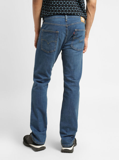 Buy Levi's Men 513 Mid-Rise Straight Fit Heavy Fade Stretchable