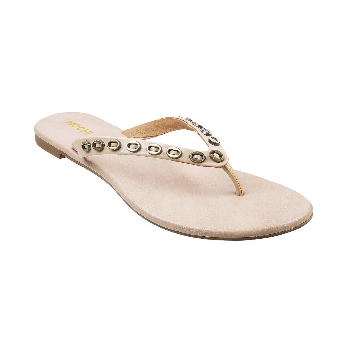 Mochi Beige Synthetic Textured Flats: Buy Mochi Beige Synthetic ...