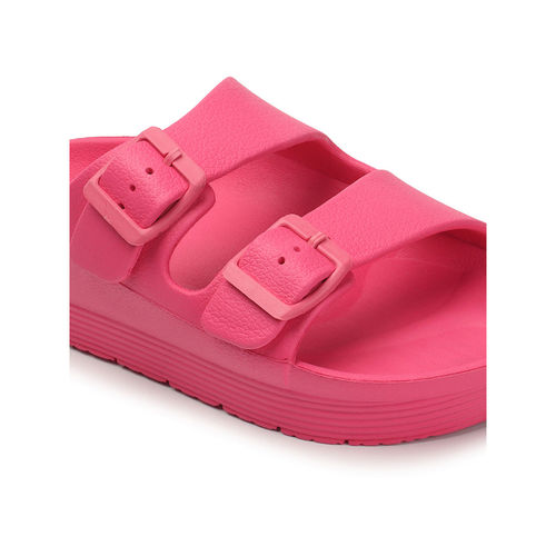 Buy Carlton London Womens Fuchsia Pink Color ComfortableBuckled