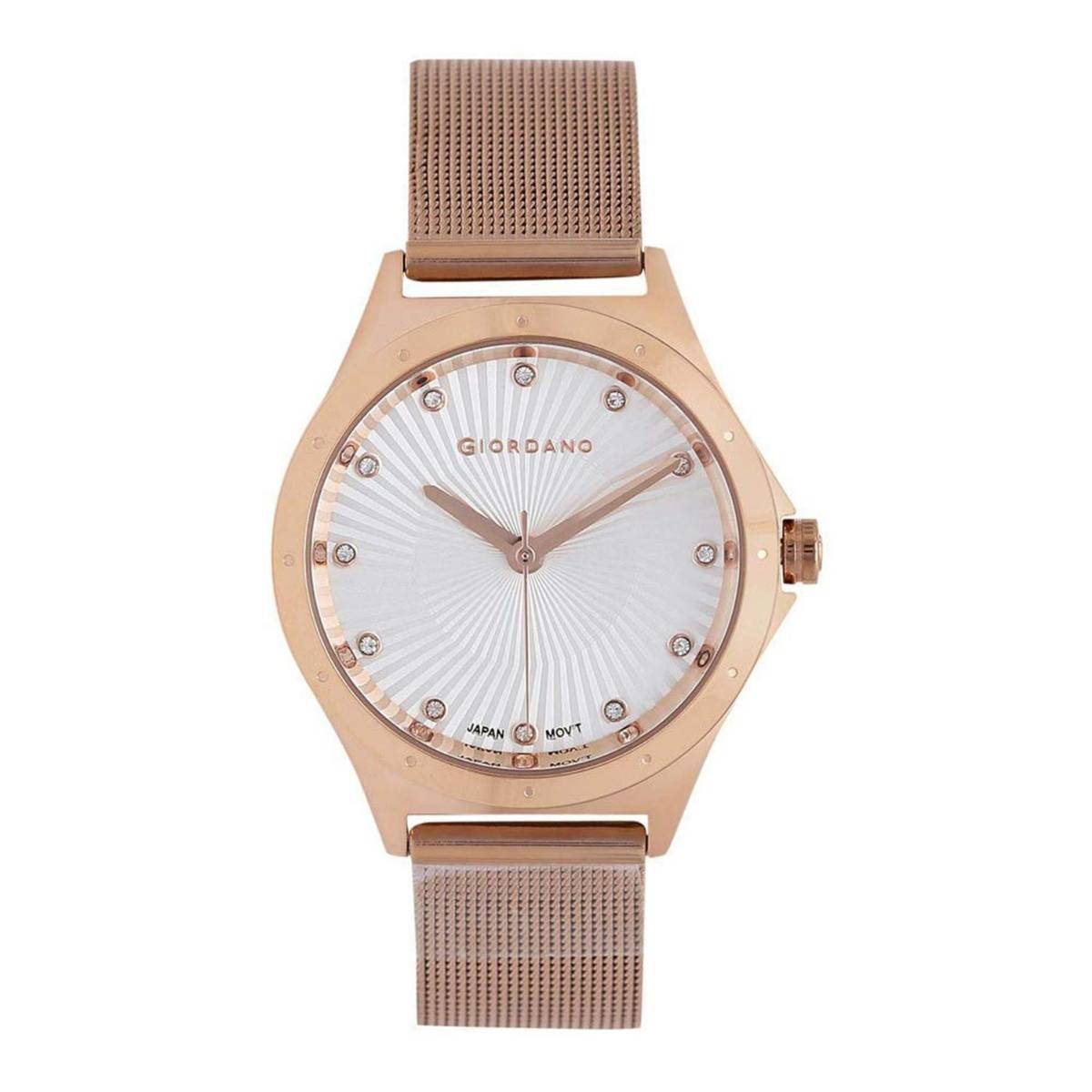 Giordano White Dial Analog Wrist Watch for Women - GD-2045