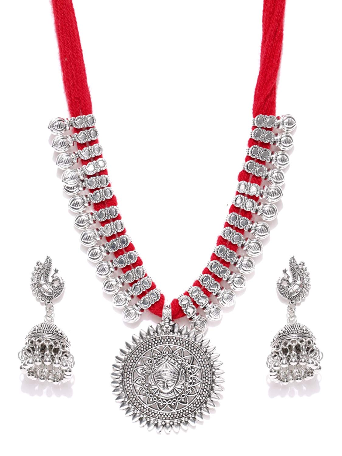 Youbella Antique German Silver Oxidised 