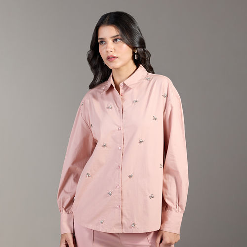 Buy Twenty Dresses by Nykaa Fashion Blush Pink Studded Full