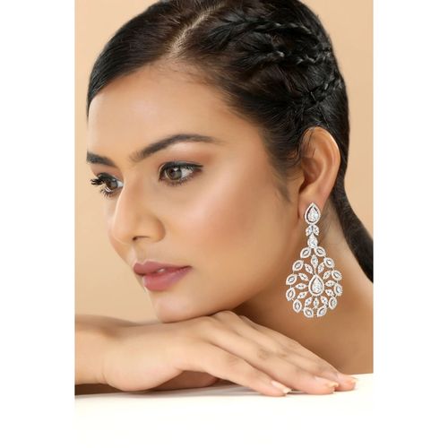 TIZORA Dancing Marquise Diamond Chandelier Earrings