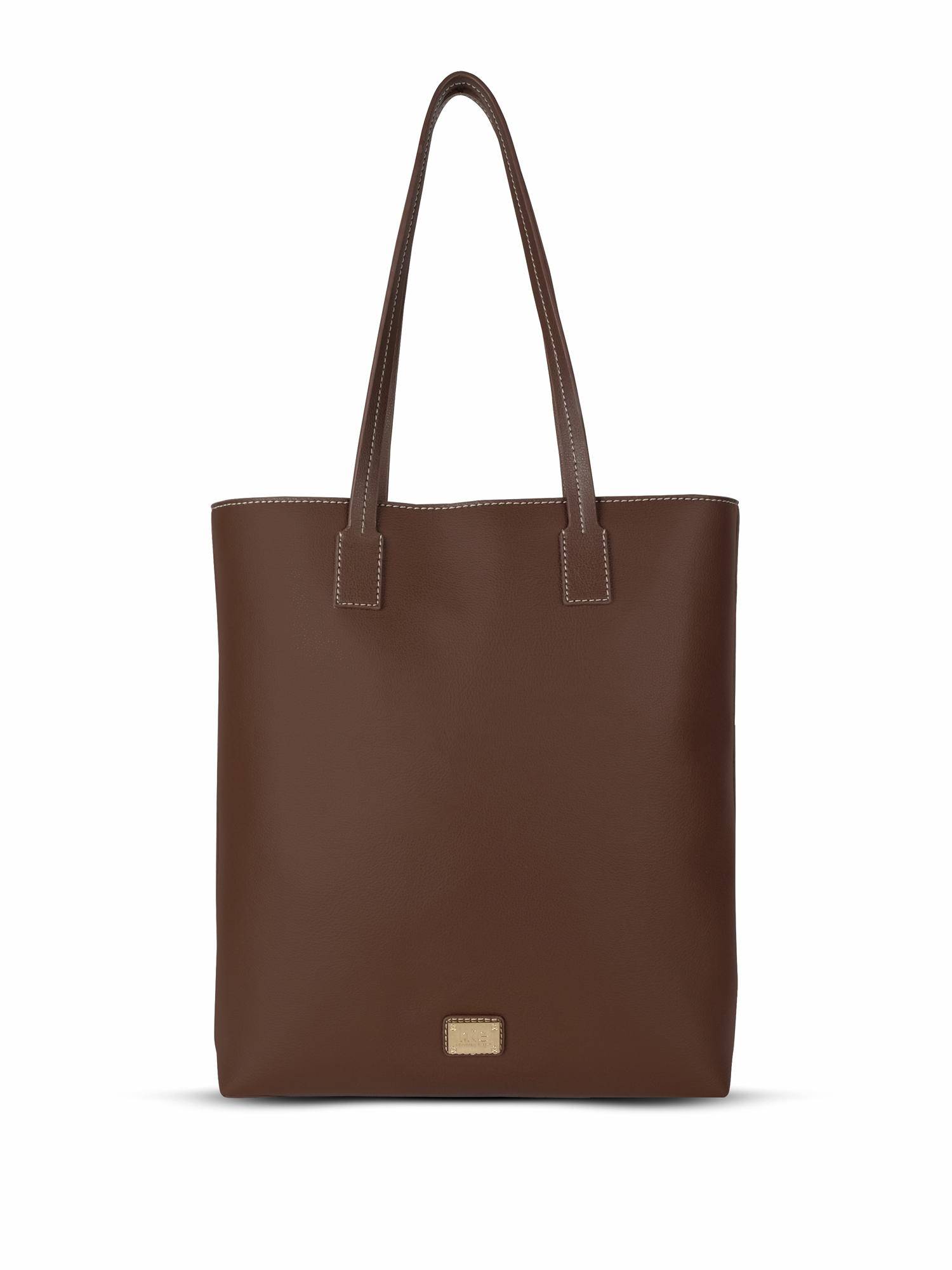 HIE Women Brown Soha Coffee Brown Tote Bag (M)