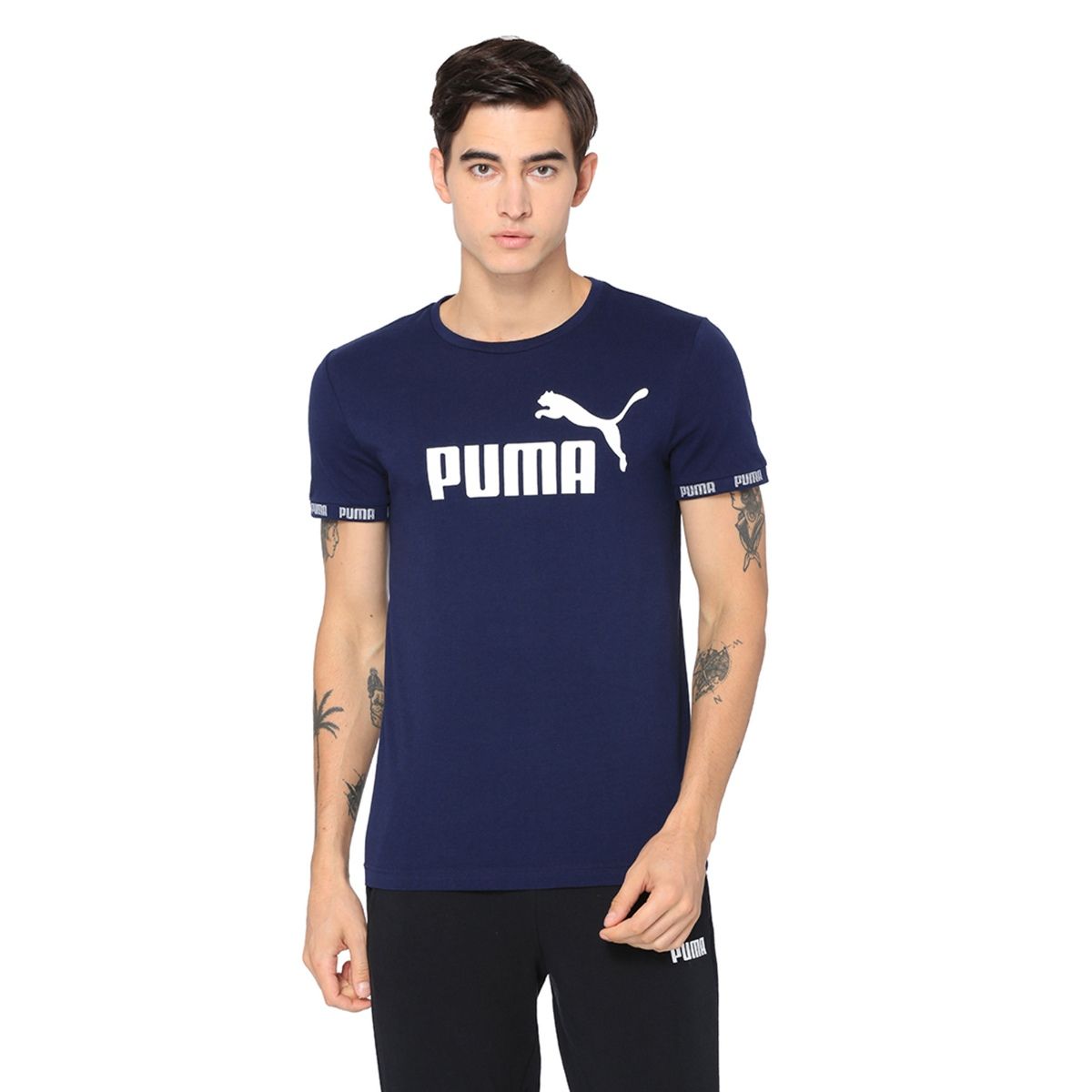 Puma big logo best sale tee